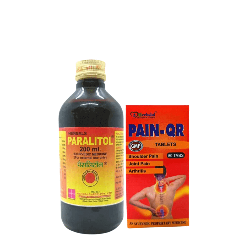 Osteoarthritis Paralitol Oil 200ml &amp; Pain - QR Tablets (Combo Pack)