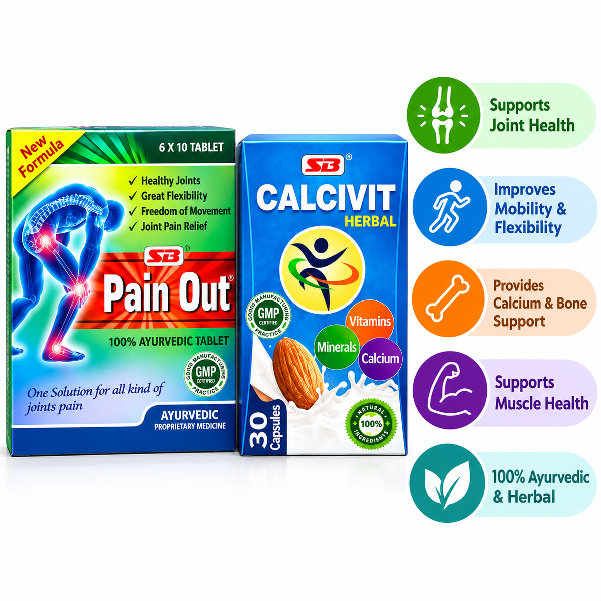 Pain Out Tablet & Calcivit Capsule |