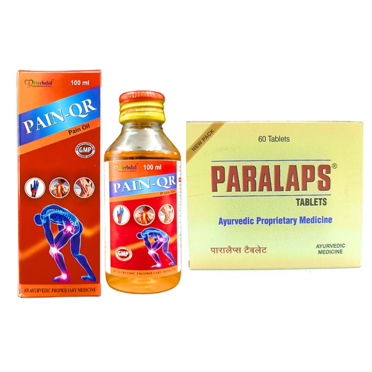 Paralaps tablets & Pain - Qr Oil All helps to relieve pain