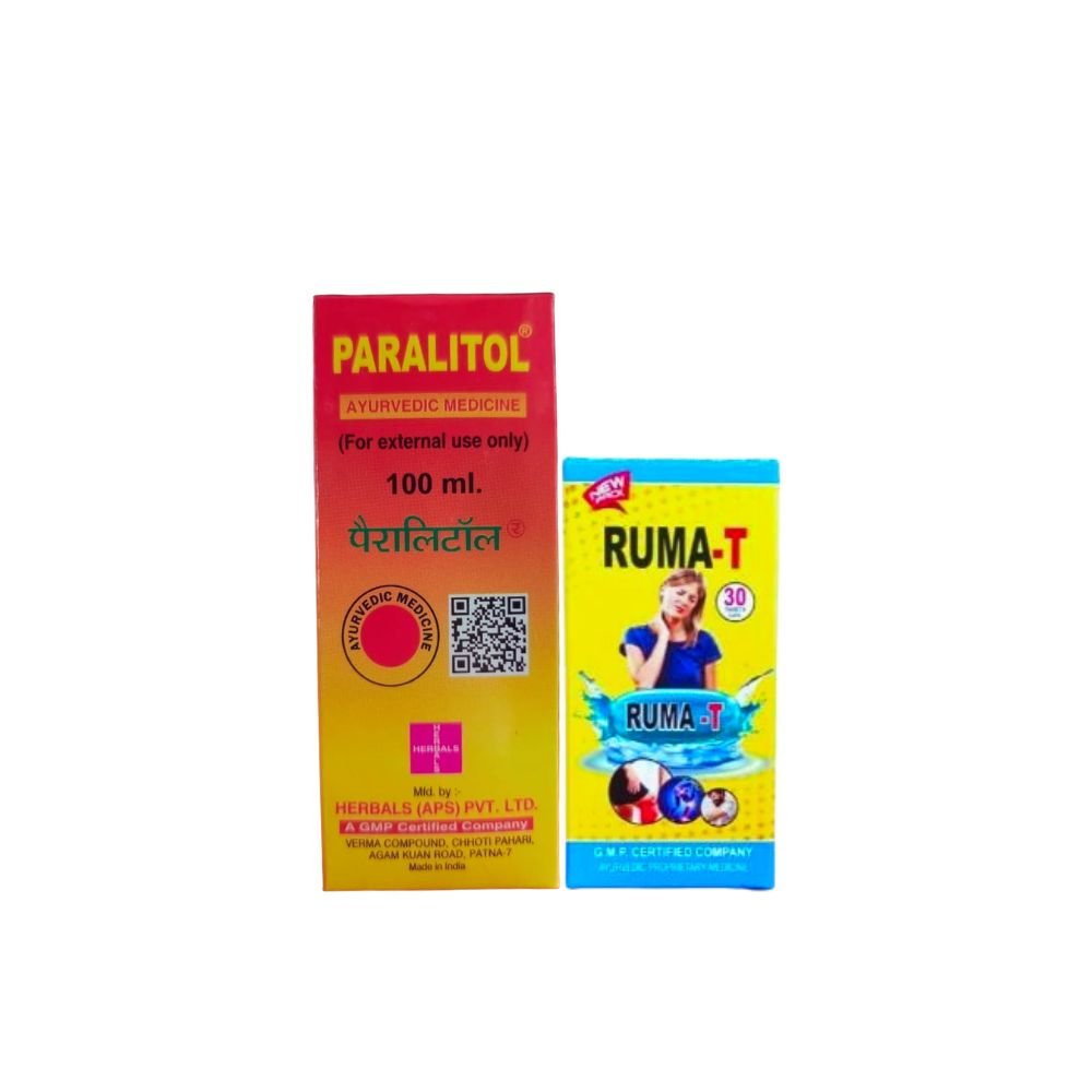 Paralitol Oil And Ruma - T Capsule all kind off Pain Relief.(combo pack )