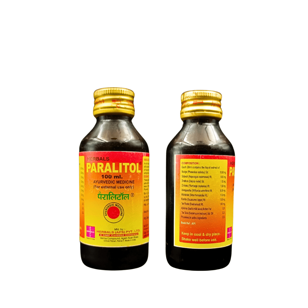 Paralitol oil, Pain - QR Oil & Tablet Relieves pain (Combo Pack)