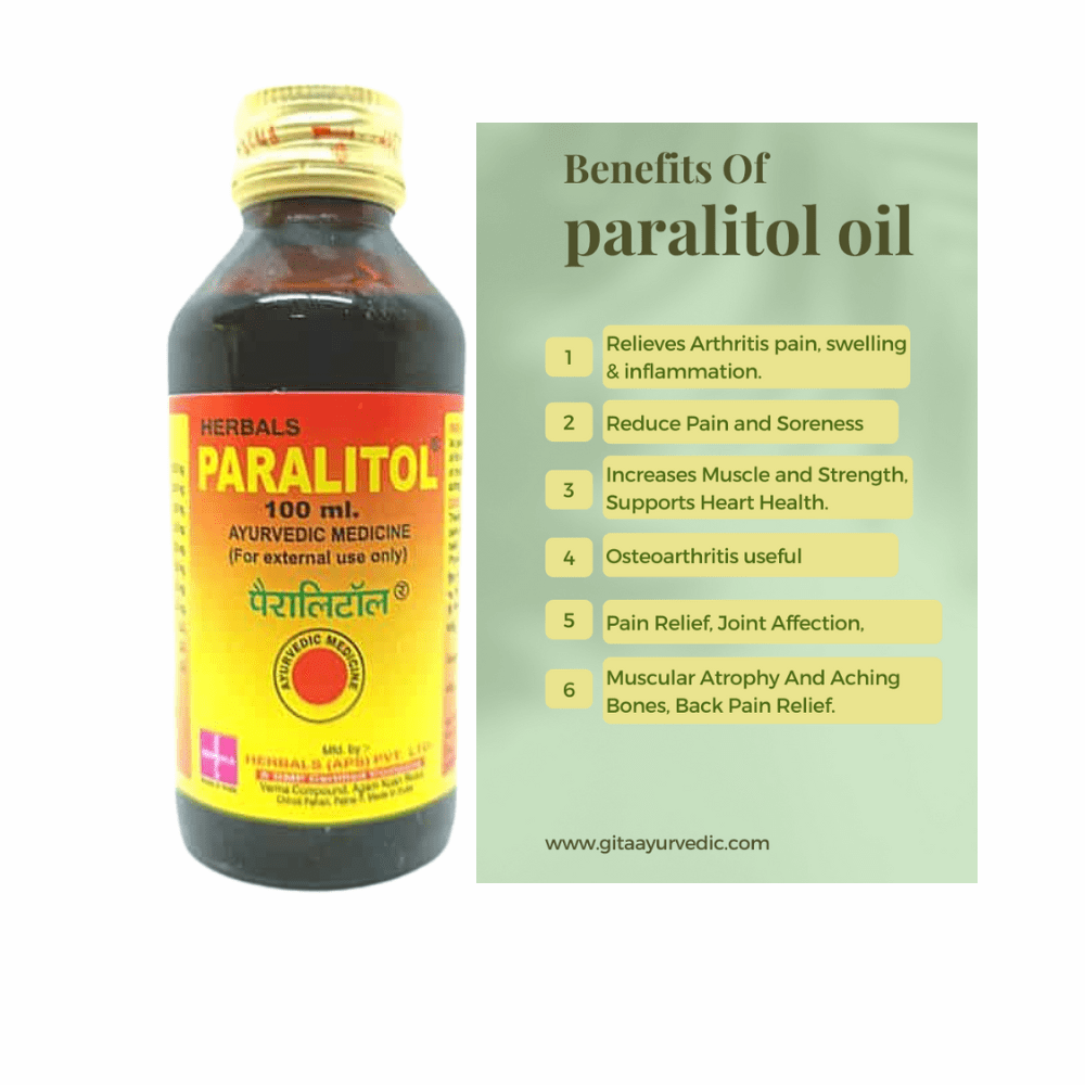 ParalitolOil all kind off Pain Relief 100 ml.( pack of 4)