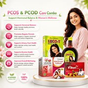 pcos & pcod care combo kit for irregular periods & women's health