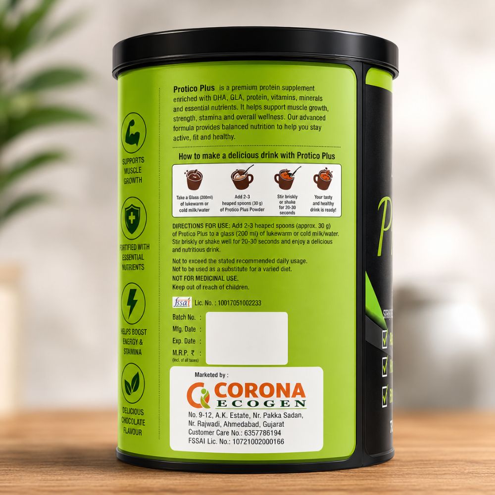 Protein Powder for Muscle Gain | Protico Plus Protein Powder Combo | Health Aim Capsule & Gasaram Capsule | Herbo Chems