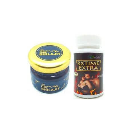 pure Shilajit & Rxtime Extra Tablet