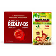 Redliv-DS and Gasaram Capsule Combo – Ayurvedic Herbal Wellness Support
