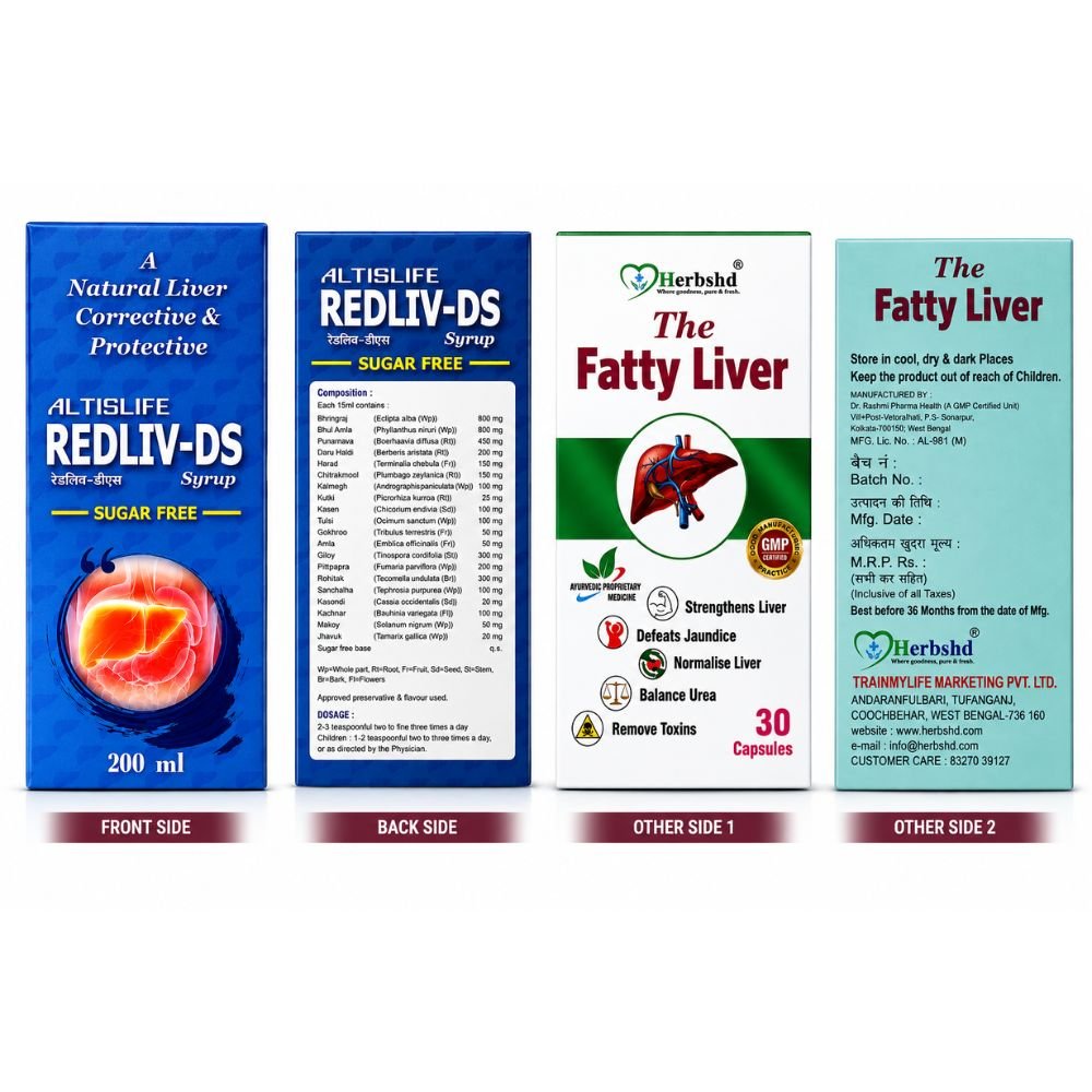 Redliv-DS and The Fatty Liver Capsule Combo – Ayurvedic Herbal Wellness Support