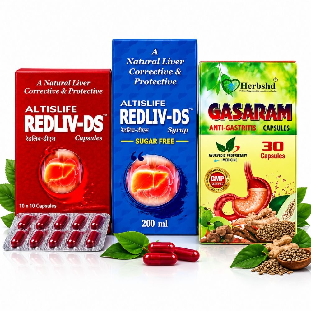 REDLIV-DS Capsule, Syrup & Gasaram Capsule for Daily Wellness