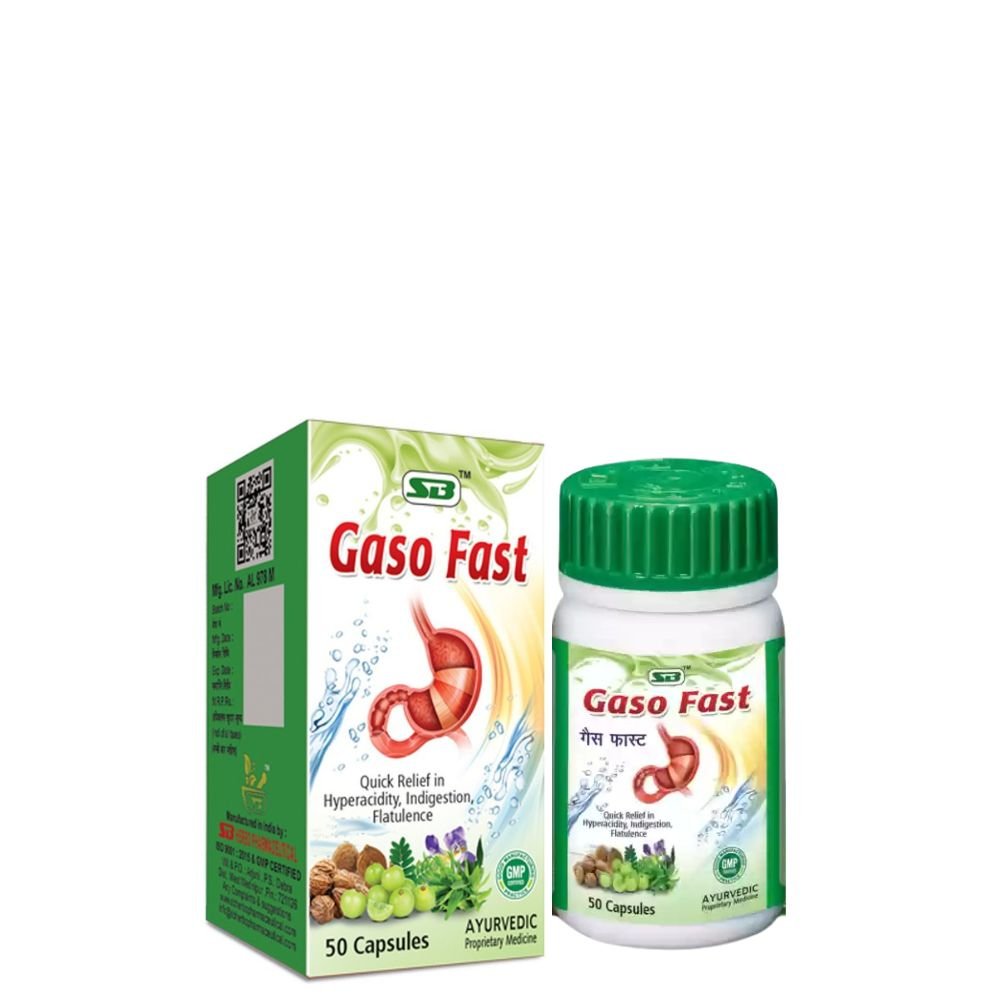 S B Herbo Pharmaceutical Gaso Fast 50 Capsules(pack of 2)