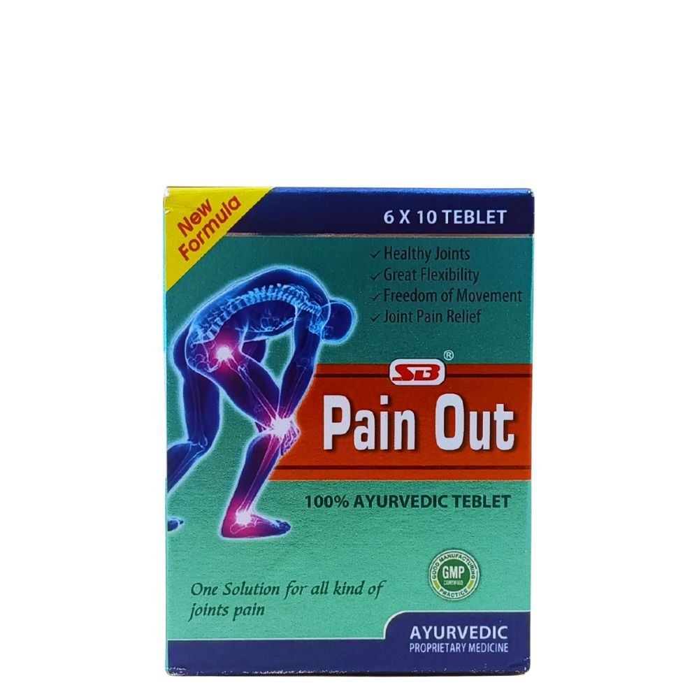 SB Herbo Pain Out Pain reliever tablet 60 pc(pack of 2)