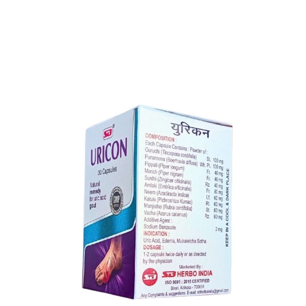 SB Herbo Uricon Capsules 30s(pack of 2)