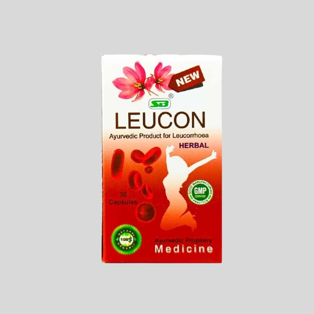 Sb Leucon Herbal Capsule for Leucorrhoea 30 Caps (pack of 2)