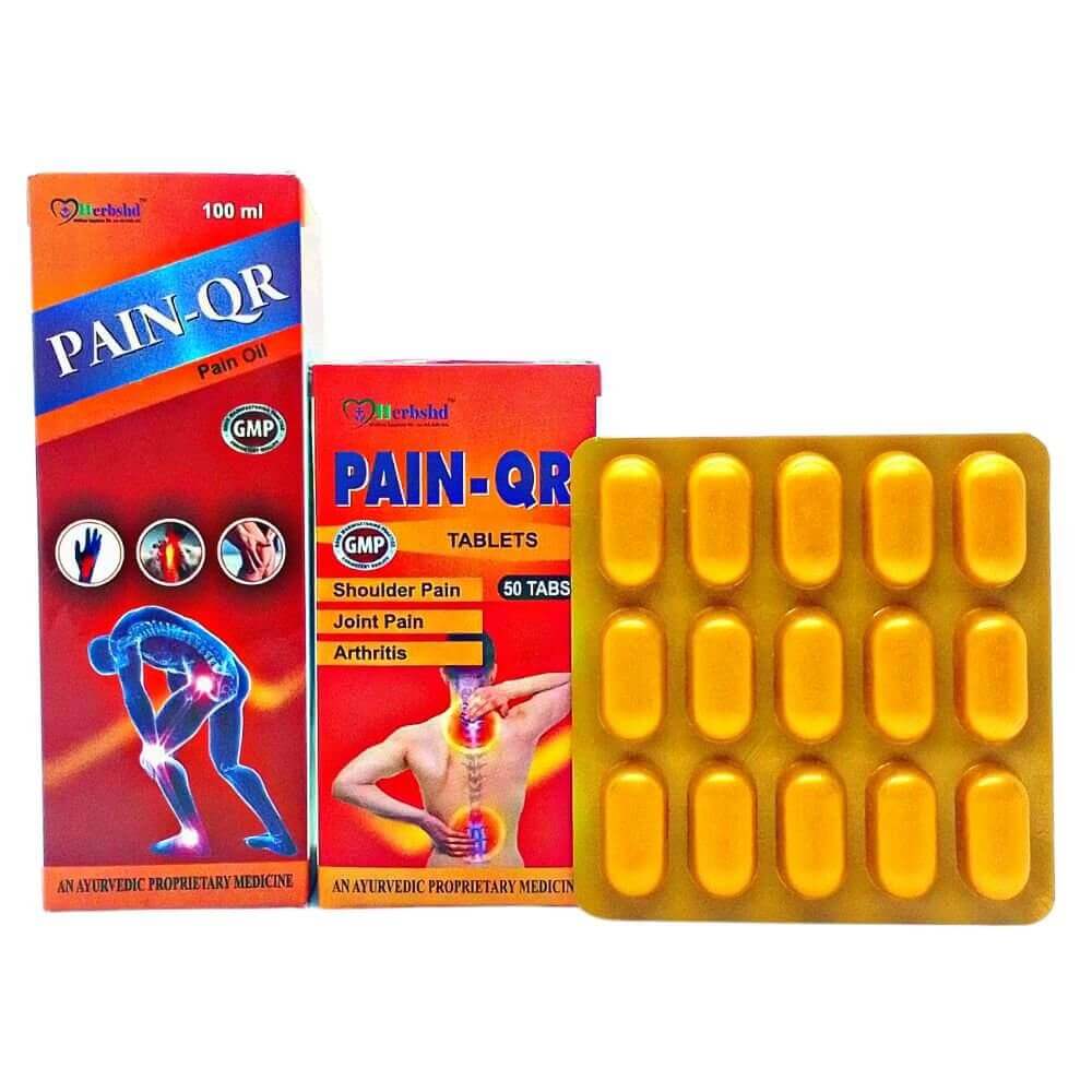 Shelcal - HD Tablets & Pain - QR Oil & Pain - QR Tablets (Combo)