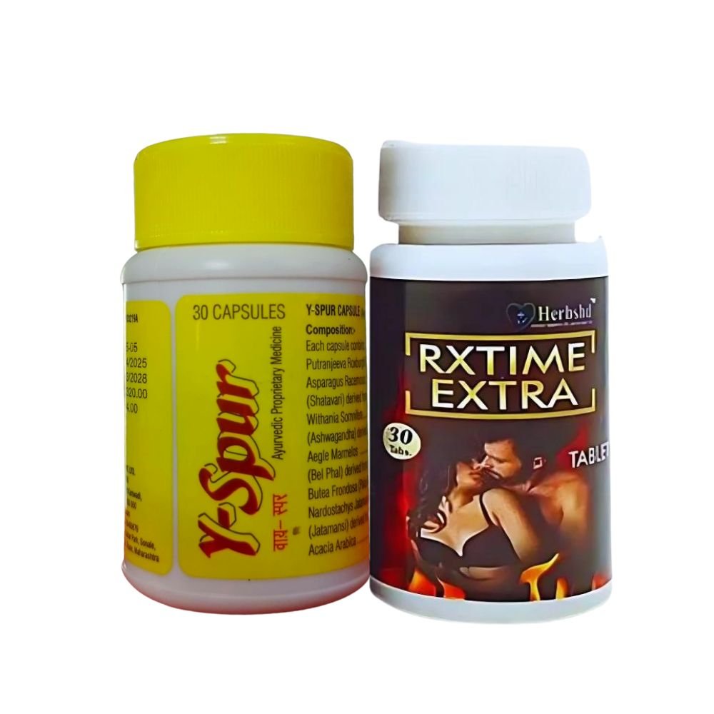 Sperm Increase Y - Spur Capsule & Rxtime Extra Capsule ( Combo )
