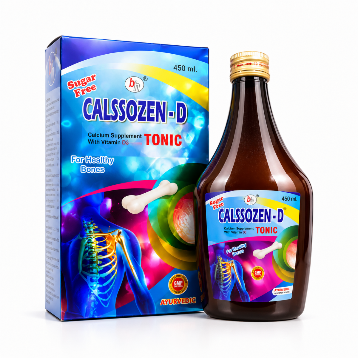 Suger Free Calssozen-D Tonic & Health AIM Capsule for Calcium,vitamin
