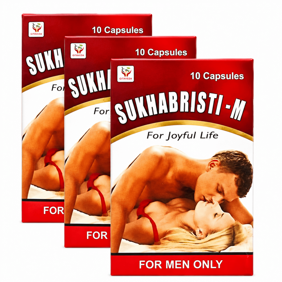 Sukha Brishti M Capsule for Premature Ejaculation & Men's Vitality(pack of 3)