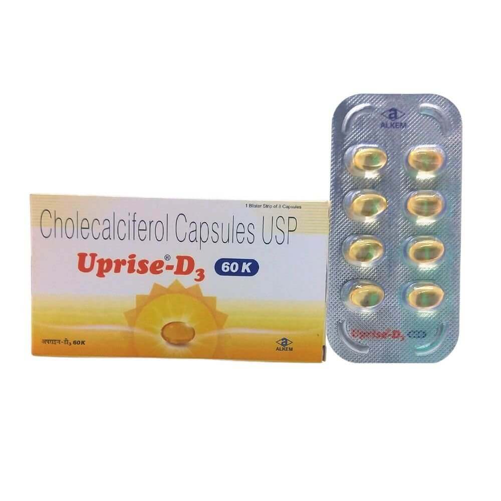 Uprise - D3 60K Capsule & Pain - QR Tabletes (combo pack)