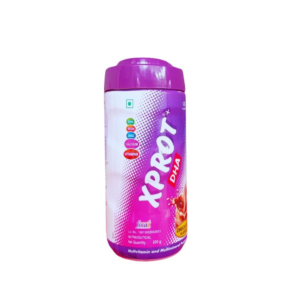 Xprot DHA Chocolate Flavour vitamin d vitamins (pack 2)