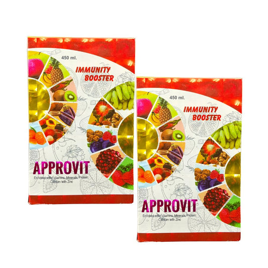 Approvit Immunity Booster Syrup vitamin supplement (pack of 2)