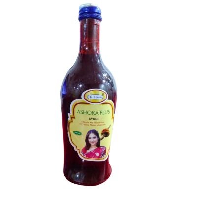 Ashoka Plus Syrup for Leucorrhea, dysmenorrhea , irregular menstruation ,  bleeding , pelvic inflammatory diseases.