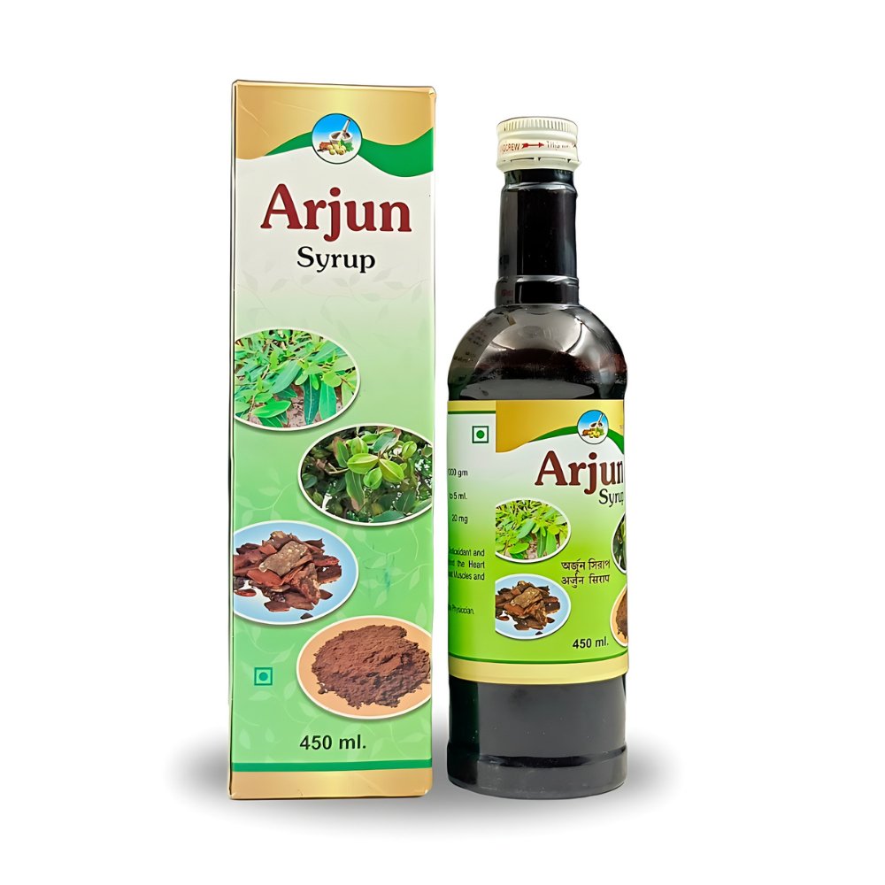 Ayurvedic Arjun Syrup For Balances cholesterol levels (pack of 2)