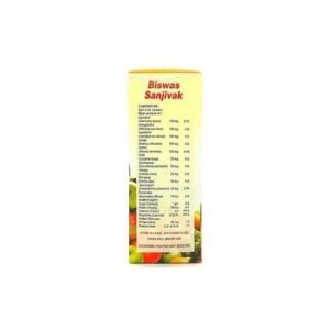 Buy now at the biswas Sanjivak Syrup for Weakness, Weight Loss, Insomnia, Energy Booster, Loss of Appetite etc.