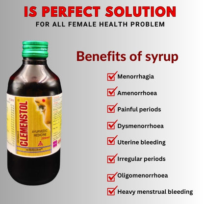 Ayurvedic Clemenstol Syrup is a completely natural way that is beneficial in treating women’s health