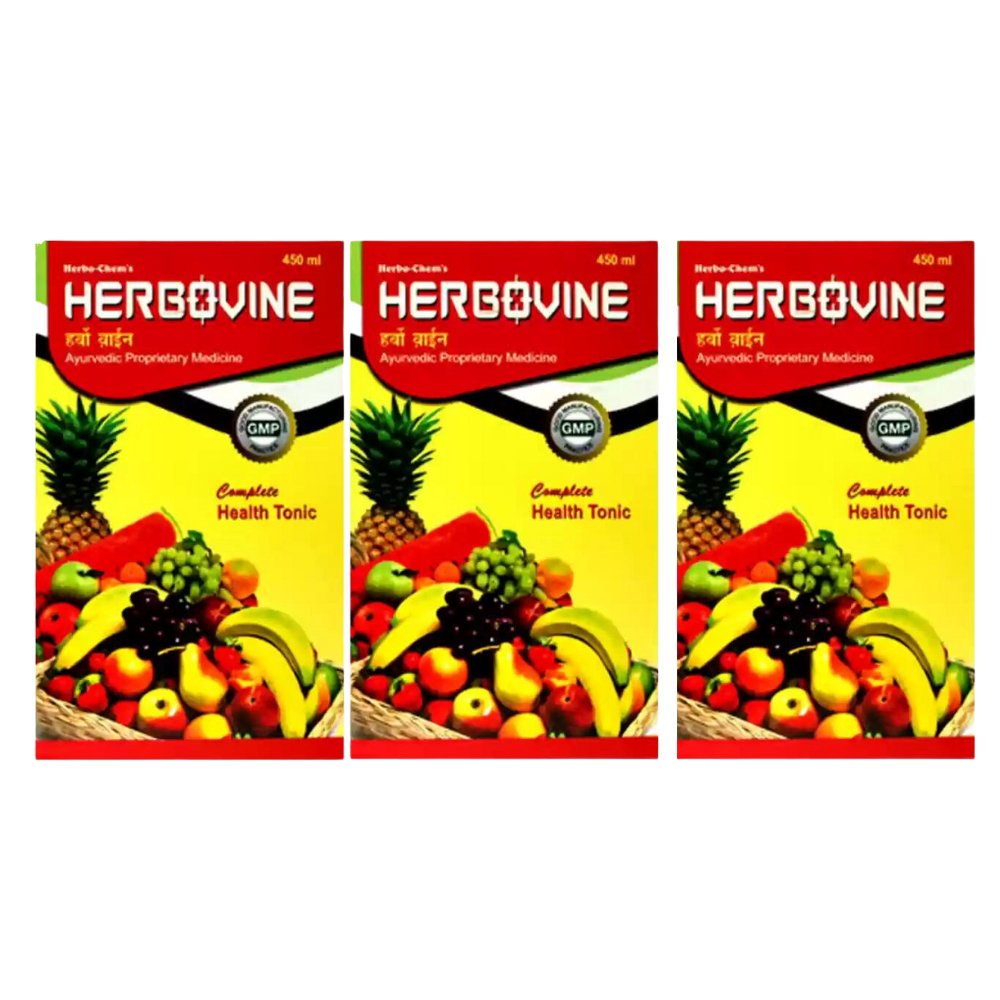 Ayurvedic HERBOVINE syrup 450ml (pack of 3)
