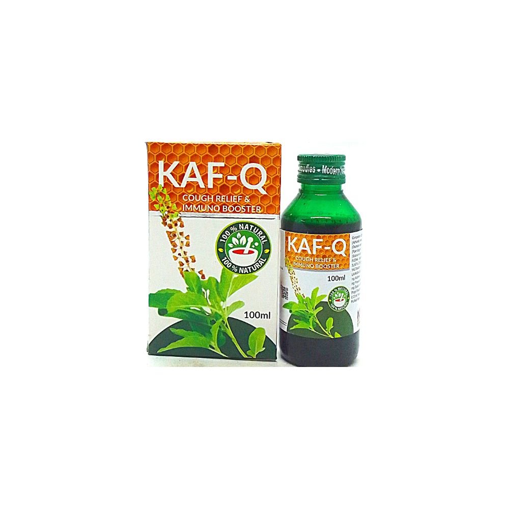 KAF-Q Syrup is used to treat cough, it dilutes mucus in nose, airways and lungs and eases cough.