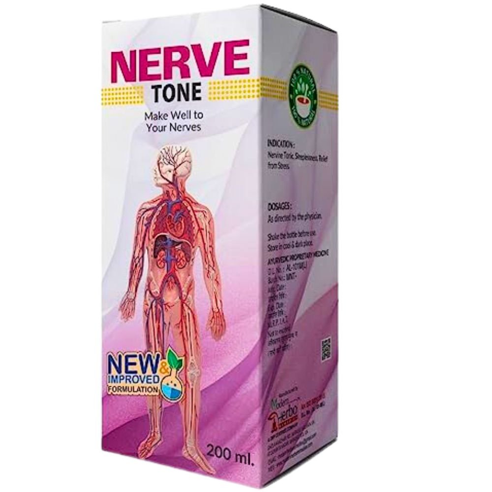 Improving mental functions Ayurvedic Nerve Tone is an Ayurvedic medicine.Ayurvedic Nerve Tone 200ml (pack of 2)
