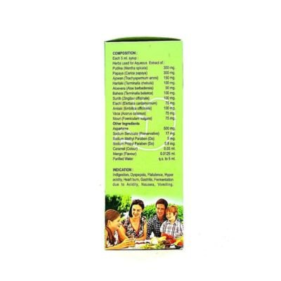 Pudina Active  Syrup is an Ayurvedic medicine for indigestion