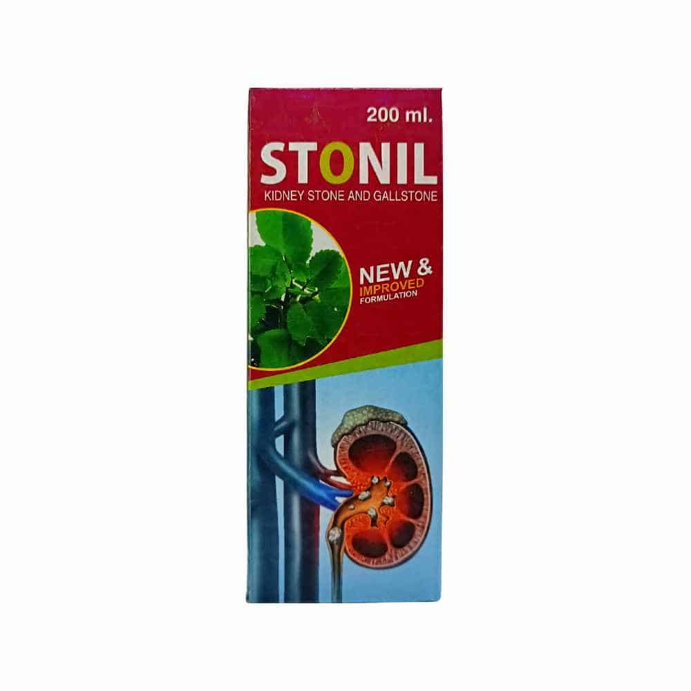 Ayurvedic Stonil Syrup gallbladder stone medicine, gives kidney stone pain relief. it is Ayurvedic proprietary medicine