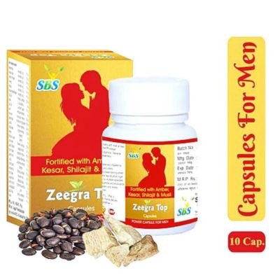 Shop now Ayurvedic Zeegra Top Capsules For Stamina, low libido, Weakness, shighrapatan, dreamer at low price in India.