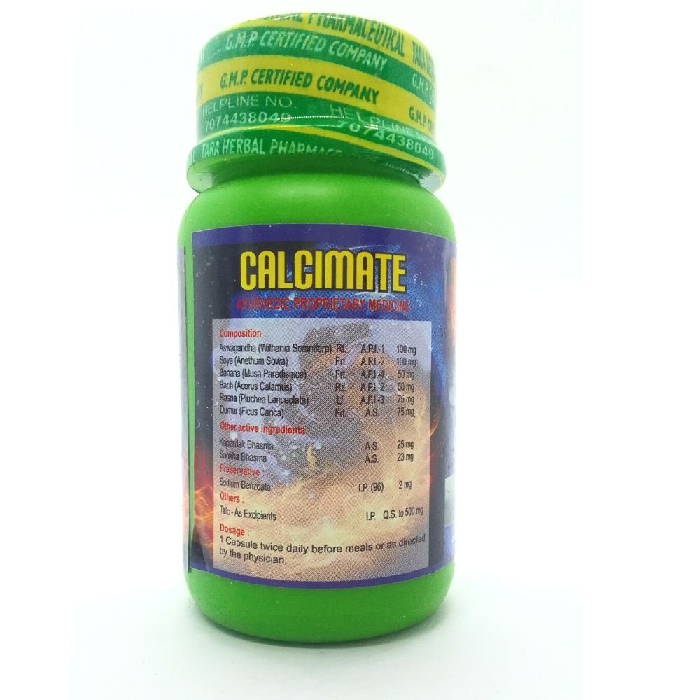 Calcimate Capsule used to treat conditions caused by low calcium levels such as bone loss,   and a certain muscle disease.