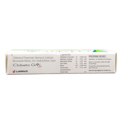 Clobeta GM Cream (pack of 3) - GITAClobeta GM Cream (pack of 3)Skin creamHERBSHDGITA It helps in managing symptoms like scratching, red sores, itching and rashes associated with skin infectionsClobeta GM Cream (pack of 3)