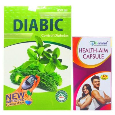 New improved formulation Diabetes care DIABIC Syrup & Health Aim Capsule improves health and well being in gitaayurvedic.com
