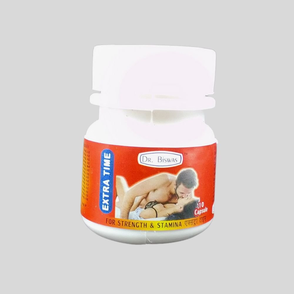 Ayurvedic DR.Biswas Extra Time Capsule - Helps to control premature ejaculation and it helps to increase strength & vitality