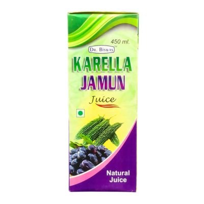 Karela jamun natural juice is a beverage that is made by extracting the juice from bitter gourd and Indian blackberry (jamun)