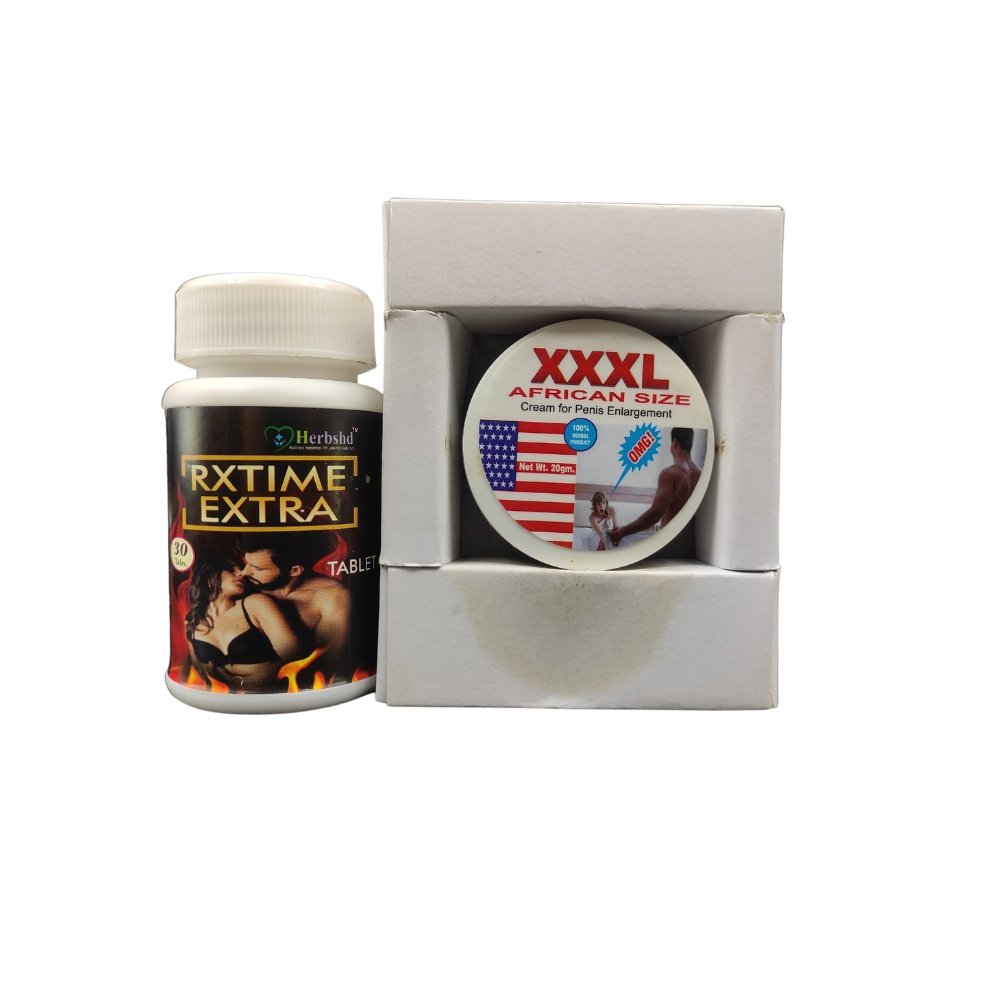 Ayurvedic Dr.Chopra XXXL African Size Cream for Penis Enlargement & Rx time capsule