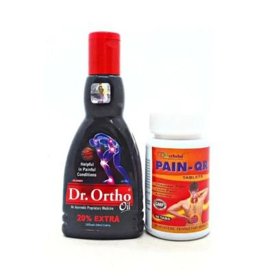Joint pain relief Ayurvedic  Dr. Ortho Oil & Pain - QR Tablet made with all  Natural  Herbal extracts.
