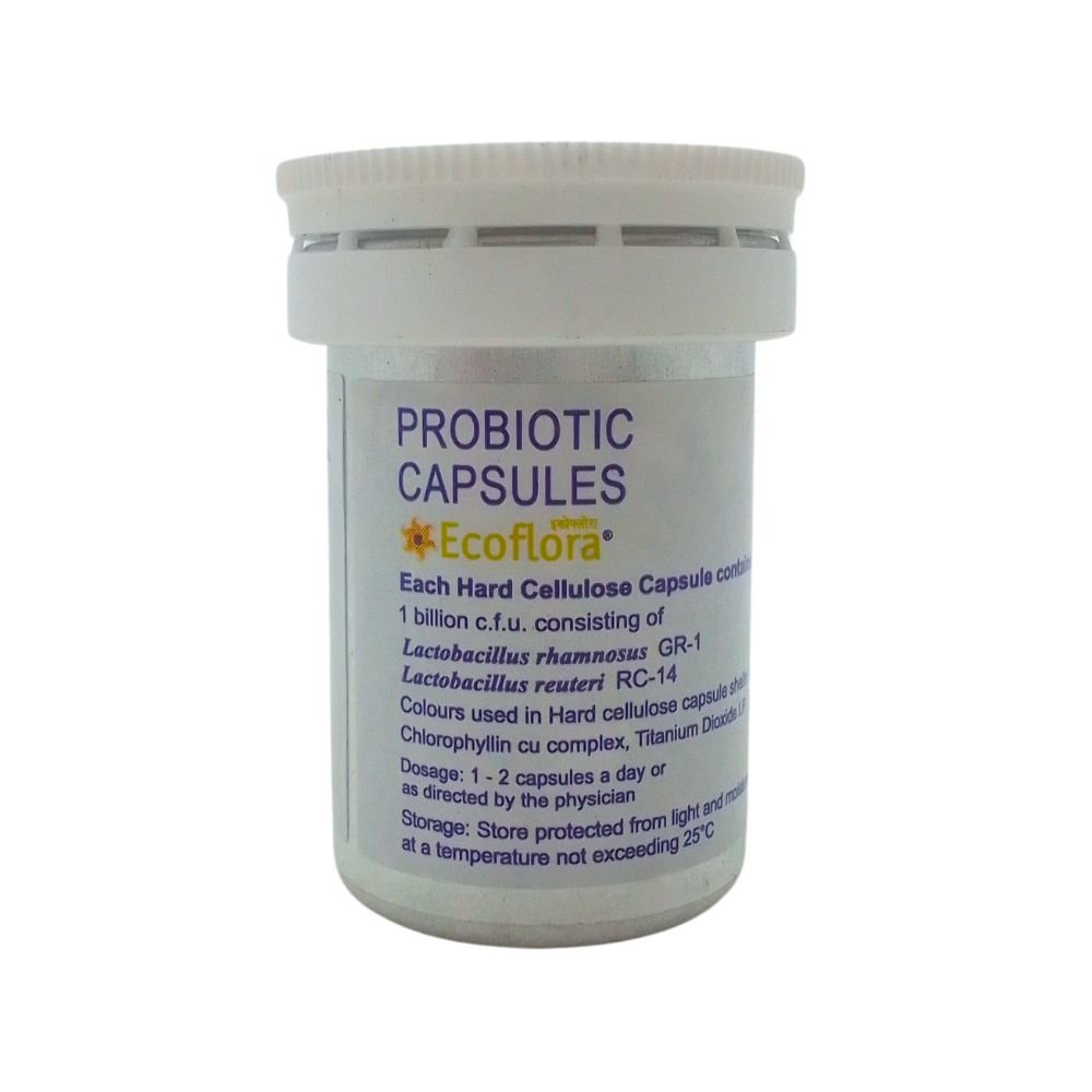Ecoflora capsule is a dietary supplement that contains a combination of probiotics and prebiotics.