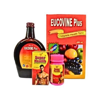 Ayurvedic Eucovine Plus Best Vitamin Complete Health Tonic and Super Health Capsules improve muscle activation.