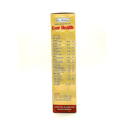 Dr. Biswas Ayurvedic Ever Health Tonic Use for Strong Immunity and Insomnia, Loss Of Appetite,Improves Immunity Power.