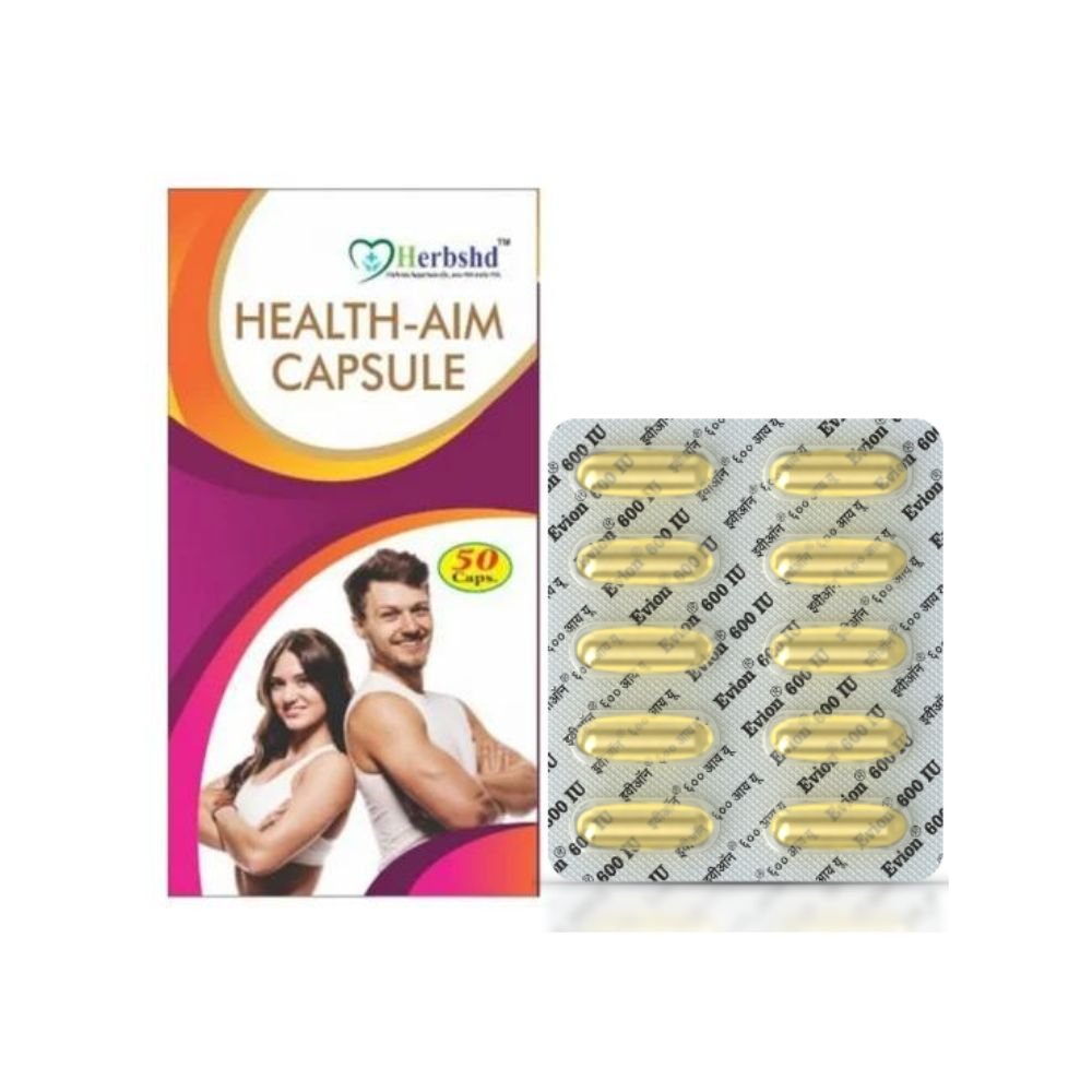 Evion 600 capsules Skin Care Pimple Free for Natural Glowing Skin & Health Aim body fitness Capsule.