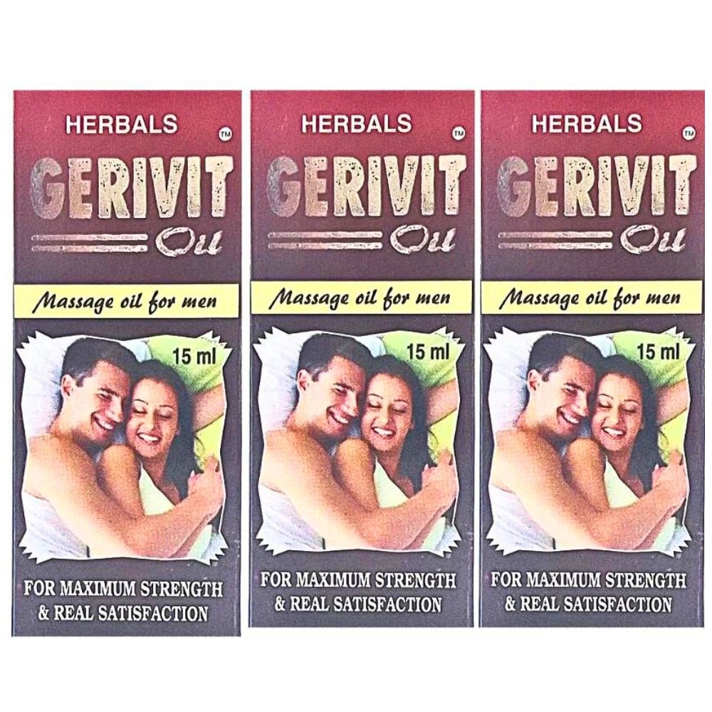 Shop Online Ayurvedic Gerivit Oil For Erectile Dysfunction, Premature ejaculation & maximum strength at low price in India.