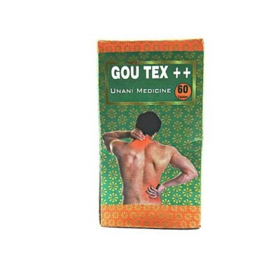 Ayurvedic Fast Relief Gou Tex ++ Tablet : Back pain relief, neck pain relief, knee pain relief, & All Kinds Of Pain.