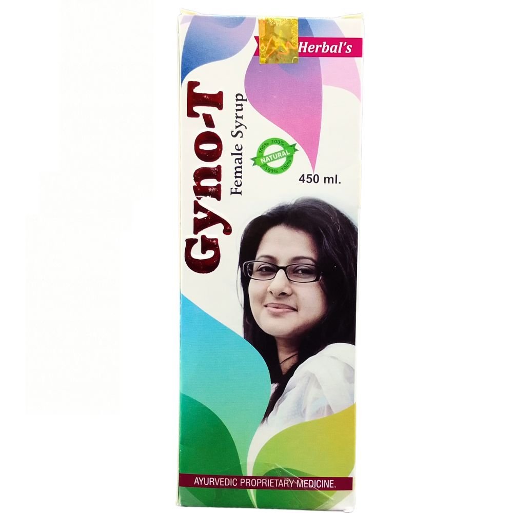 Natural Gyno - T Female Syrup for uterine diseases. Most effective in leucorrhoeaGyno - T Syrup (pack of 2)