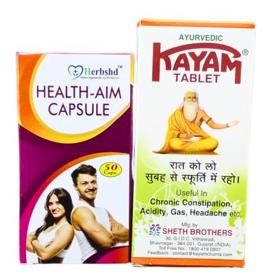 Best Quality and 100% Genuine Ayurvedic Kayam Tablets and Health AIM Capsules for Wellness .