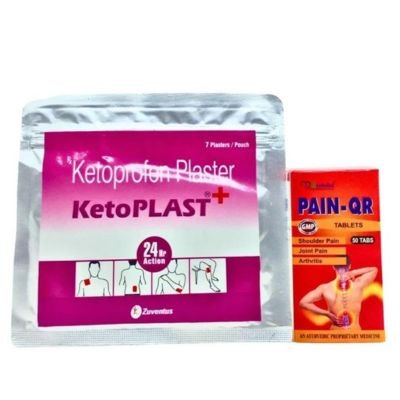 Ketoprofen Plaster ketoPLAST is a pain-relieving medicineis. It is used to treat pain, swelling, stiffness