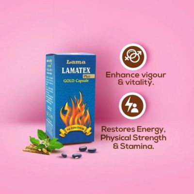 Lama Lamatex plus Gold Capsule & Rxtime Extra Tablet (combo pack)